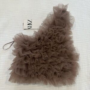 Zara one shoulder top